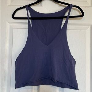 ❗️4/$20❗️SHEIN Dusty Purple Raw Edge Crop Tank Top